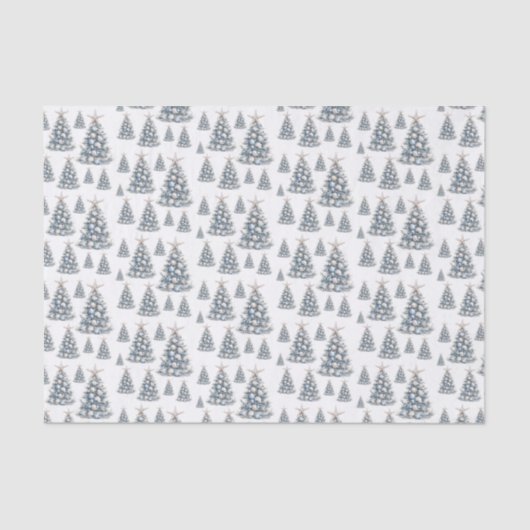 Beach Shell Christmas Tree Pattern 薄葉紙 (正面)