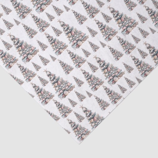Beach Shell Christmas Tree Pattern 薄葉紙 (詳細)