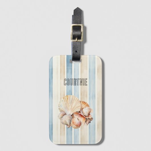 Beach Shells ラゲッジタグ (正面縦)