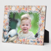Beach Shells Whale Photo Frame for Kids フォトプラーク (側面)