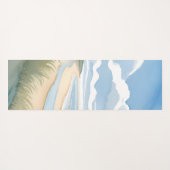 Beach Shore Walk | Coastal Ocean Watercolor ヨガマット (裏面(横))