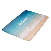 Beach Shoreline Custom Name バスマット (アングル)