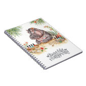 Beach Spa Hippo in Bikini Manicure Coastal Beauty ノートブック (右側)