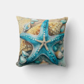 Beach Starfish and Crab クッション (正面)