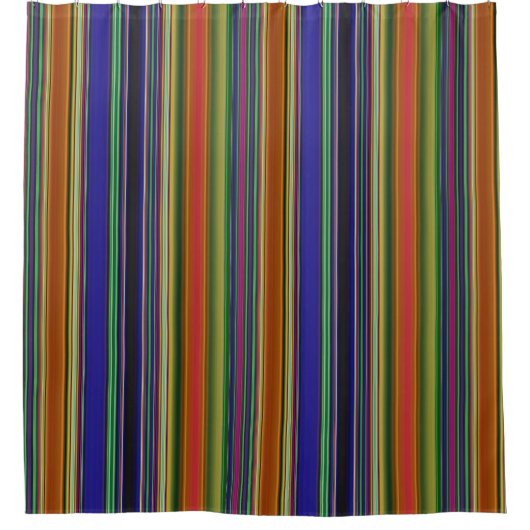 Beach Stripes  シャワーカーテン (正面)