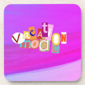 Beach Style Retro Vacay Mode  コースター (正面)