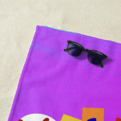 Beach Style Retro Vacay Mode  ビーチタオル (インサイチュ)