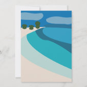 Beach Summer Destination Wedding 招待状 (裏面)