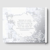 Beach Summer Foil Guestbook Elegant Guest Books ゲストブック (裏面)