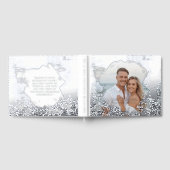 Beach Summer Foil Guestbook Elegant Guest Books ゲストブック (全面)