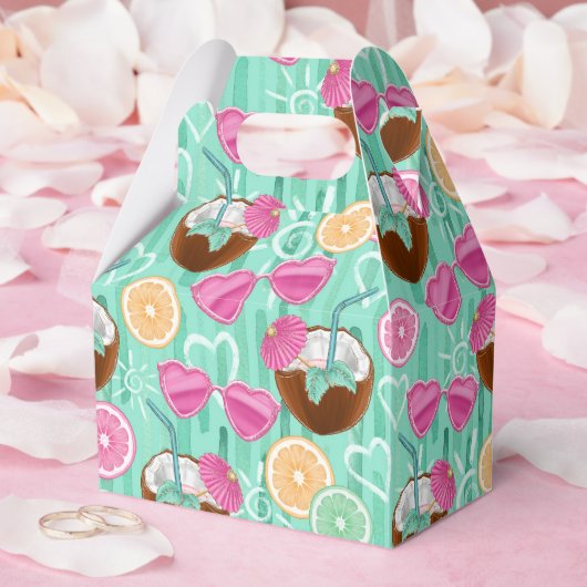 Beach Summer Pattern  フェイバーボックス (ウェディング)