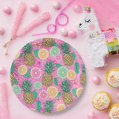 Beach Summer Pattern  ペーパープレート (パーティー)