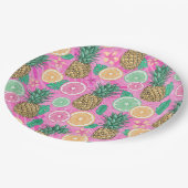 Beach Summer Pattern  ペーパープレート (アングル)