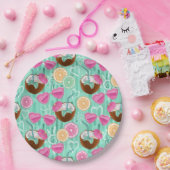 Beach Summer Pattern ペーパープレート (パーティー)