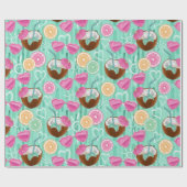 Beach Summer Pattern  ラッピングペーパー (フラット)