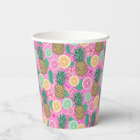 Beach Summer Pattern  紙コップ (裏面)