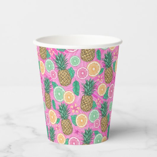 Beach Summer Pattern  紙コップ (正面)