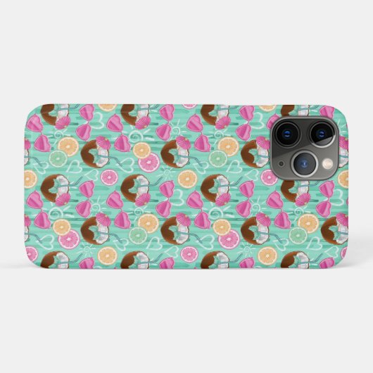 Beach Summer Pattern  Case-Mate iPhoneケース (裏面(横))