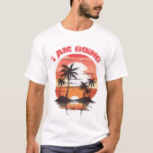 Beach summer vacation shirt tシャツ (正面)