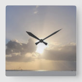 BEACH SUN スクエア壁時計 (正面)