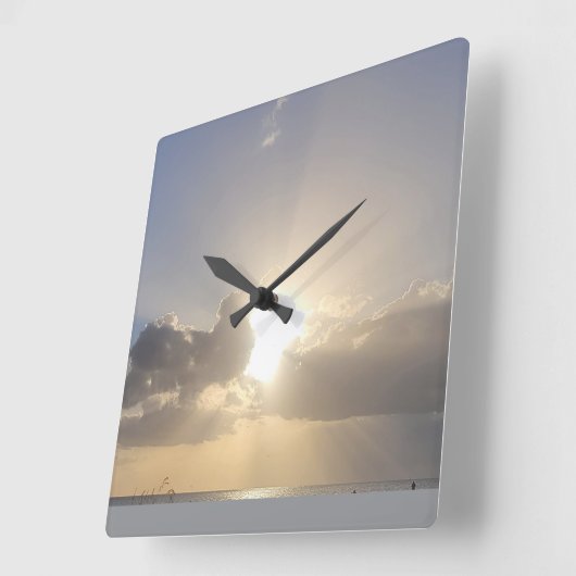 BEACH SUN スクエア壁時計 (傾斜)