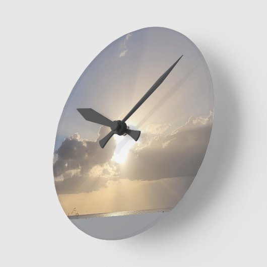 BEACH SUN ラウンド壁時計 (傾斜)