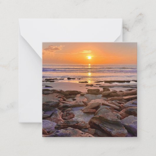 Beach Sunrise mini notecard set ノートカード (正面)