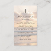 Beach Sunset Forever Hearts Photo Prayer Card 名刺 (裏面)