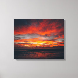 Beach sunset image on canvas キャンバスプリント