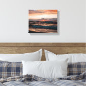 Beach sunset image on canvas キャンバスプリント (インサイチュ (寝室))