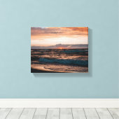 Beach sunset image on canvas キャンバスプリント (インサイチュ (ウッドフロア))