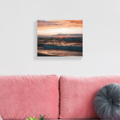 Beach sunset image on canvas キャンバスプリント (インサイチュ (リビング))