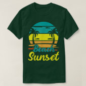Beach Sunset Sun Sunrise Island Vacation Tanning S Tシャツ (デザイン正面)