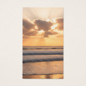 Beach Sunset Sympathy Funeral Prayer Card (正面)