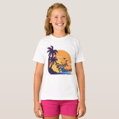  Beach Sunset Vibes | Summer Tropical T-Shirt パーカ (正面フル)