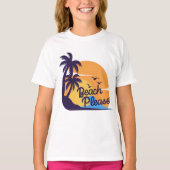  Beach Sunset Vibes | Summer Tropical T-Shirt パーカ (正面)