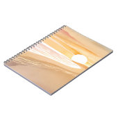 Beach Sunset Watercolor | Beautiful Yellow Ocean ノートブック (左側)