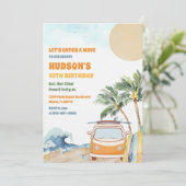 Beach Surf Birthday Party Invitation 招待状 (スタンド正面)