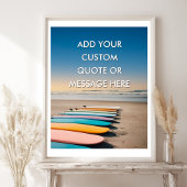 Beach Surfing-Create Your Own Motivational  ポスター