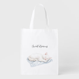 Beach Sweet Dreams Cat on Towel エコバッグ