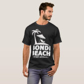 Beach Sydney Australia Summer Vacation Palm Trees Tシャツ (正面フル)