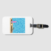 Beach Therapy Surfboard Summer Aesthetic Poster ラゲッジタグ (正面横)
