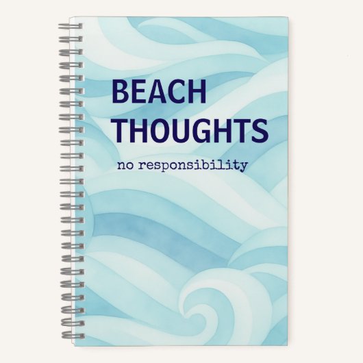 Beach Thoughts Journal | ビーチの雰囲気 ノートブック (正面)