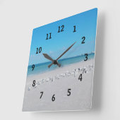 Beach Time Wall Clock スクエア壁時計 (傾斜)