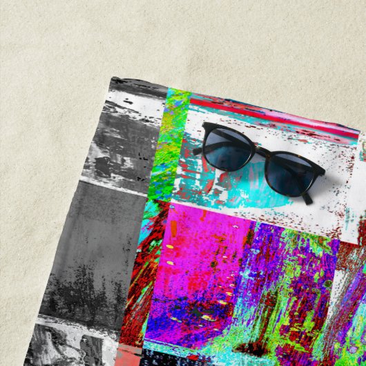 Beach Towel – Abstract Grid ビーチタオル (インサイチュ)