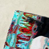 Beach Towel – Collapse Reflection Abstract Design ビーチタオル (インサイチュ)