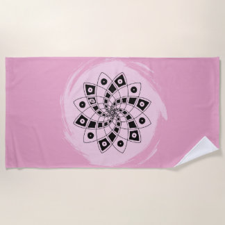 Beach towel "Fibonacci" (hand drawn) ビーチタオル