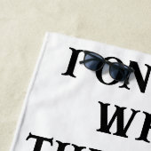 Beach Towel Husband Wife's Joke ビーチタオル (インサイチュ)