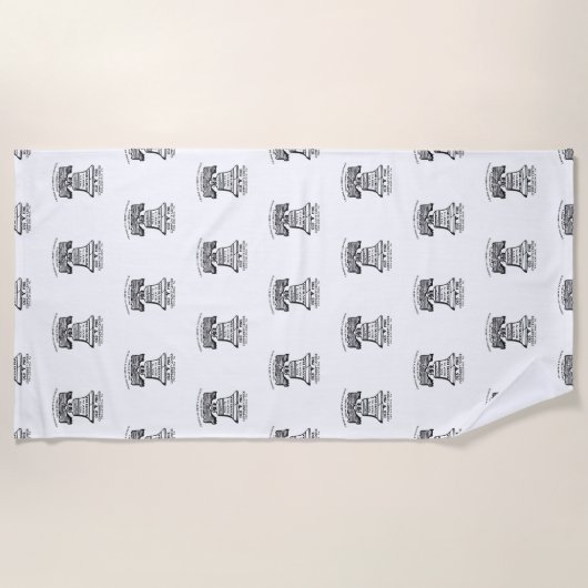 Beach Towel - Repeating Logo ビーチタオル (正面)