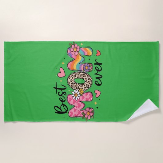 Beach Towel — Tropical Summer 2026 Design ビーチタオル (正面)
